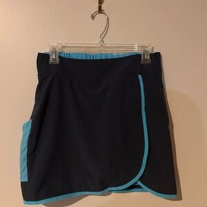 Columbia Two Tone Pull On Elastic Athletic Skort with Pocket